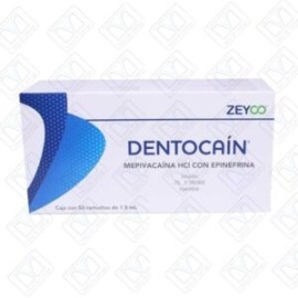 DENTOCAÍN MEPIVACAÍNA HCI 2% / EPINEFRINA 1:100,000 Zeyco