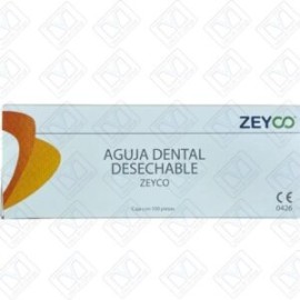 Agujas Dentales Desechables Zeyco c/100 pz