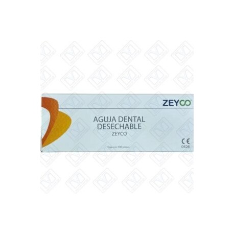 Agujas Dentales Desechables Zeyco c/100 pz